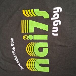 Rugby T Shirt Salt Lake City Utah Nai7s Mens 3XL Unworn Green Collector Fashion